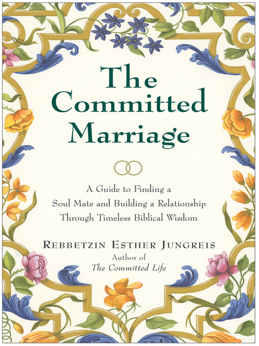 Title details for The Committed Marriage by Rebbetzin Esther Jungreis - Available